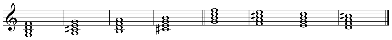 Parallel chord movement