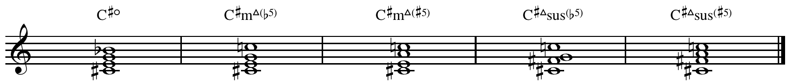chords from secondary roots
